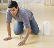 Photo: Man Cleaning Spill Man Cleaning Spill