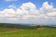 Foto: Wolkenhimmel, Weinberge, Toskana, Val d Orcia, Italien Wolkenhimmel, Weinberge, Toskana, Val d Orcia, Italien