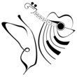 Musical butterfly tattoo - live music