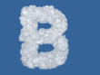 letter B. alphabet clouds.