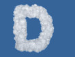 letter D. alphabet clouds.