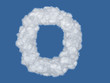 letter O. alphabet clouds.