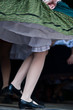 Hungarian folk dancer with traditional under skirts Hungarian folk dancer with traditional under skirts