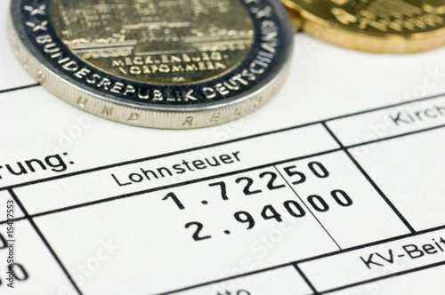 Foto: Lohnabrechnung Lohnabrechnung