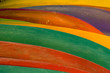 colorful canoes