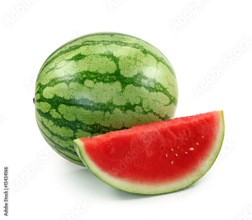 Photo: Watermelon isolated on white background Watermelon isolated on white background