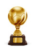 Gold Football trophy