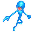 3D Character Yelling And Pointing Directions
