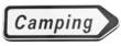 Panneau des signalisation Camping