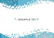 Blue squares mosaic abstract background, vector illustration