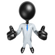 3D Character Businessman Dressed For Success