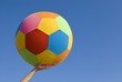 A very big and soft ball multicolor with a great sky cloudless