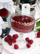 Homemade raspberry jam