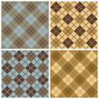 Argyle-Plaid Pattern_Blue-Taupe-Gold