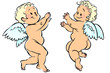 vector cartoon Cupids