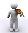 Man and violin