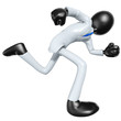 3D Businessman Character Running 3D Businessman Character Running