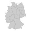 karte deutschland (grau mit umriss) karte deutschland (grau mit umriss)