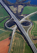 Autobahnkreuz Luftaufnahme Autobahnkreuz Luftaufnahme