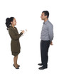 Photo: businesspeople - interview questionnaire businesspeople - interview questionnaire