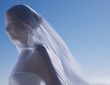 Woman with a sheer sheet