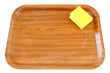 isolated wooden tray composition with space for text isolated wooden tray composition with space for text