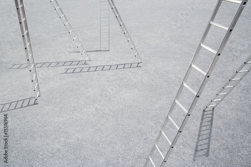 Photo: Six ladders outdoors Six ladders outdoors