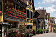 Dorf mit Fachwerkhäusern