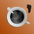 kaffeetasse von oben I