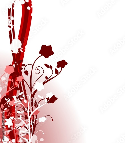 Illustration: Red Flowers Red Flowers