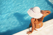 Relaxing at the pool