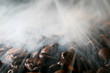 coffee in smoke
