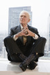 Photo: Senior businessman brainstorming. Senior businessman brainstorming.