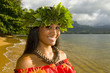 smiling hula girl