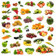 Photo: large page of bio fruits and vegetables large page of bio fruits and vegetables