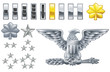 american army officer ranks insignia icons american army officer ranks insignia icons