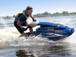 Photo: Man on jet ski rides very close Man on jet ski rides very close