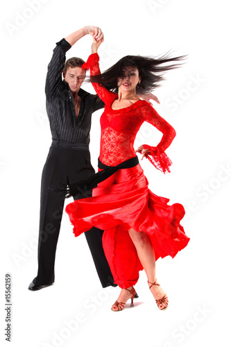 Photo: dancer in action isolated on white dancer in action isolated on white