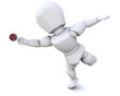 man playing cricket