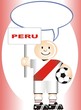 Postal de Aliento para la selección Peruana de Futbol