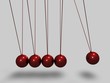 Newtonpendel Kugeln Rot