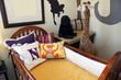 Baby bedroom crib with toys. Baby bedroom crib with toys.