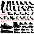 women and men shoes vector women and men shoes vector