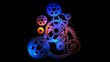 Rotating gears loop