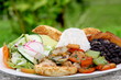 Casado  - traditional  food in Costa Rica