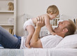 Father Holding Daughter