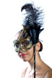 Venetian mannequin with a carnival mask