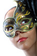 Venetian mannequin with a carnival mask