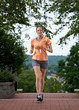 Woman jogging in a park