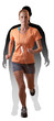 Woman jogging to lose weight